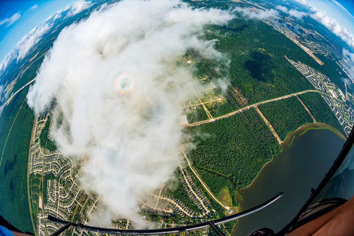 Aerial photo north of Houston Texas